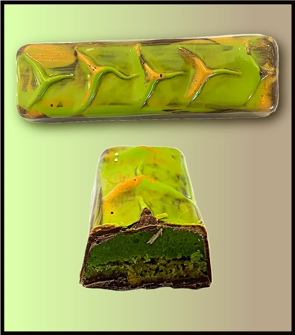 Tablette matcha pistaches fait à Valleyfield